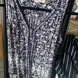 Rebecca Taylor Purple Floral Dress